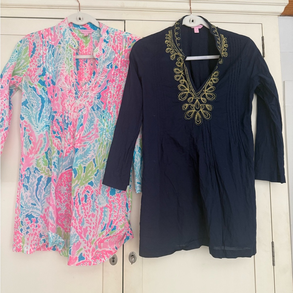Colorful and Navy Tunic Set Lilly Pulitzer